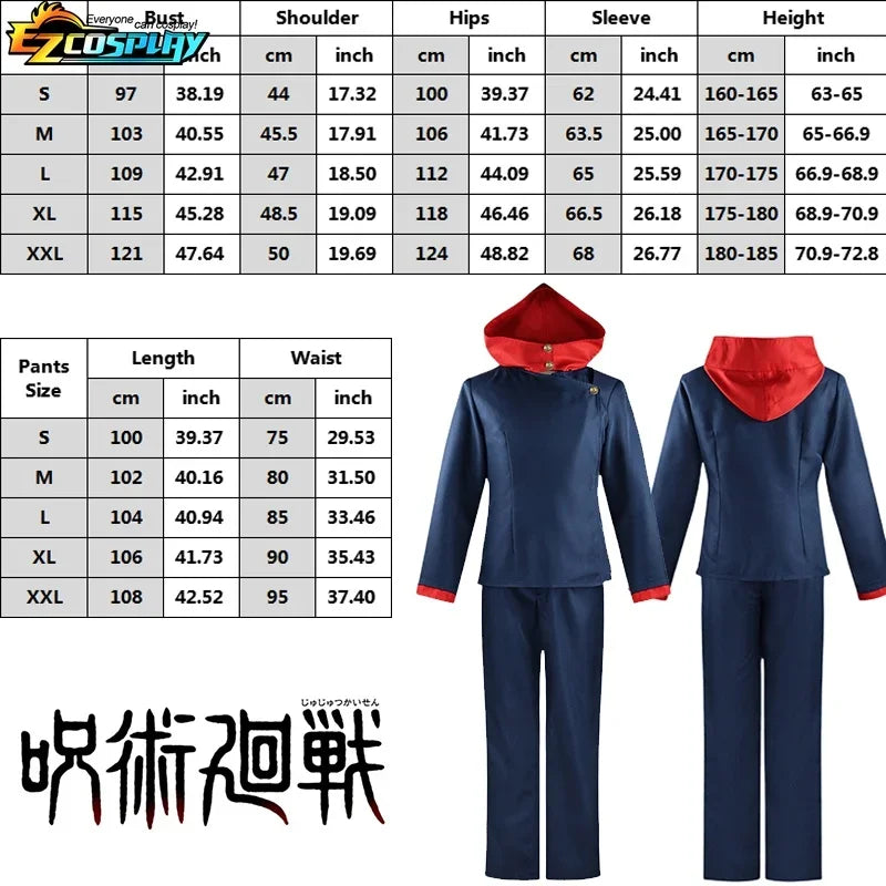 Conjunto Cosplay Itadori Yuji